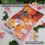 8Fruitz IQF frozen fruit APRICOT HALVES 8 Fruitz 500g
